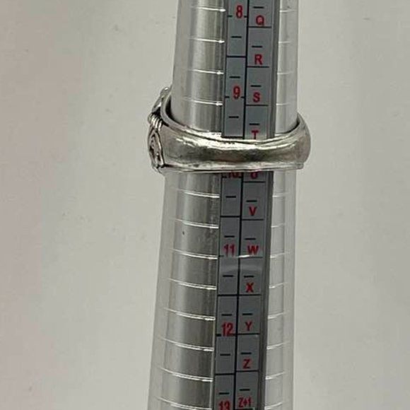 Carolyn Pollack Large Swirly Dome Sterling Silver Designer Ring - approx… - Picture 4 of 13